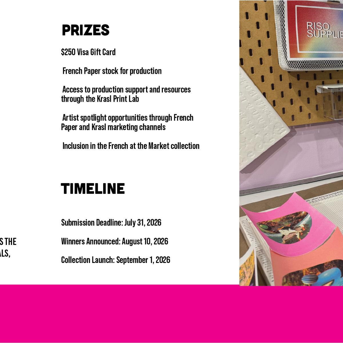 French at the Market: Open Call for Risograph Artwork