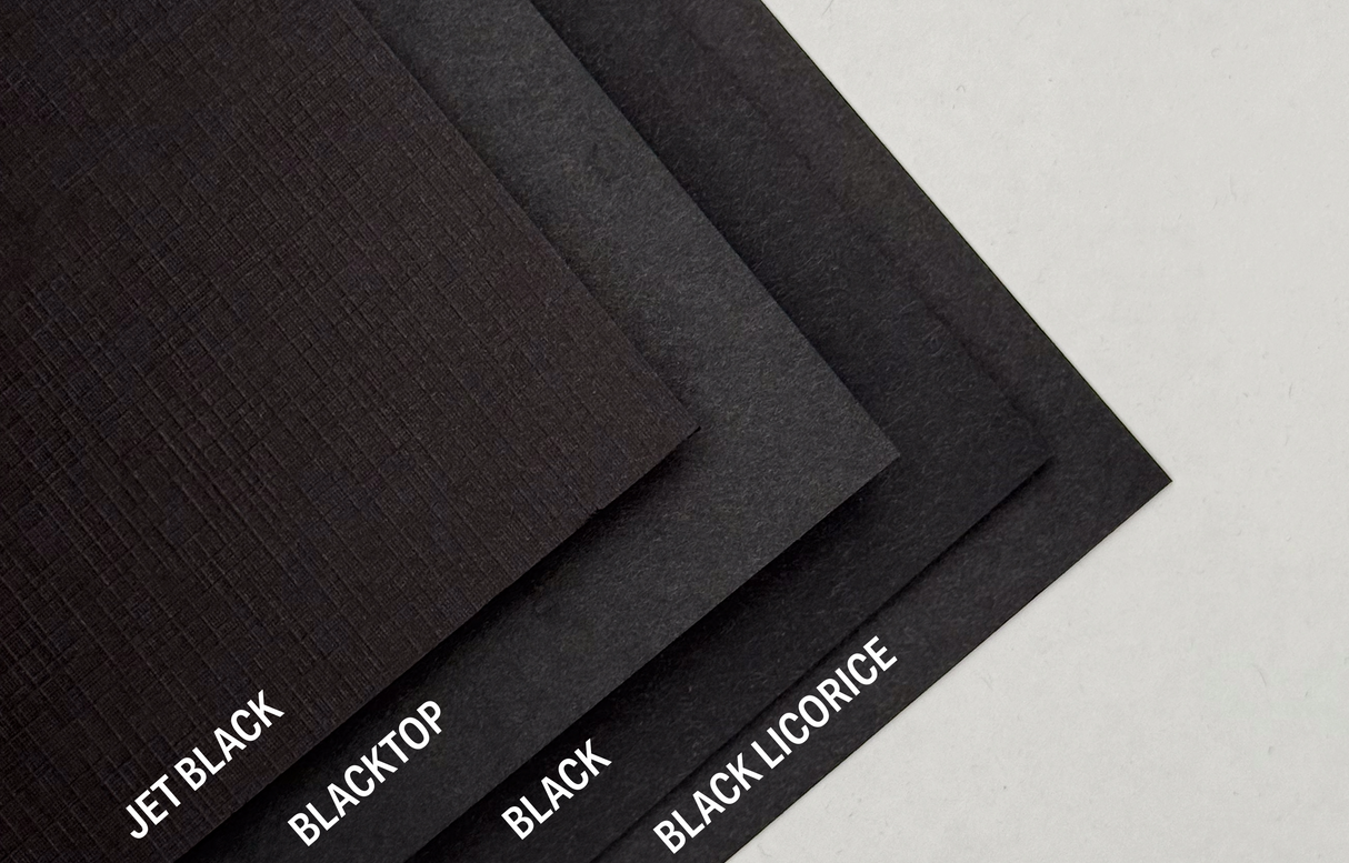 Black Cardstock Samples