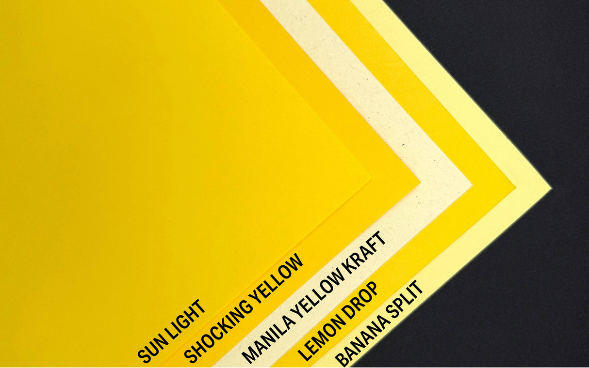 Yellow Cardstock Samples