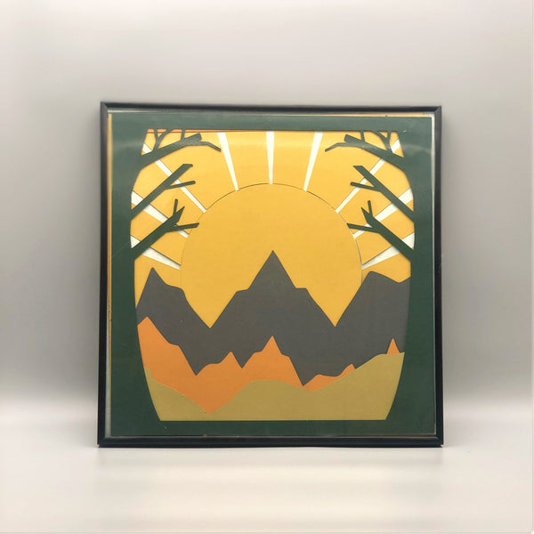 Take a Hike with a Mountain Trail-Inspired Shadow Box