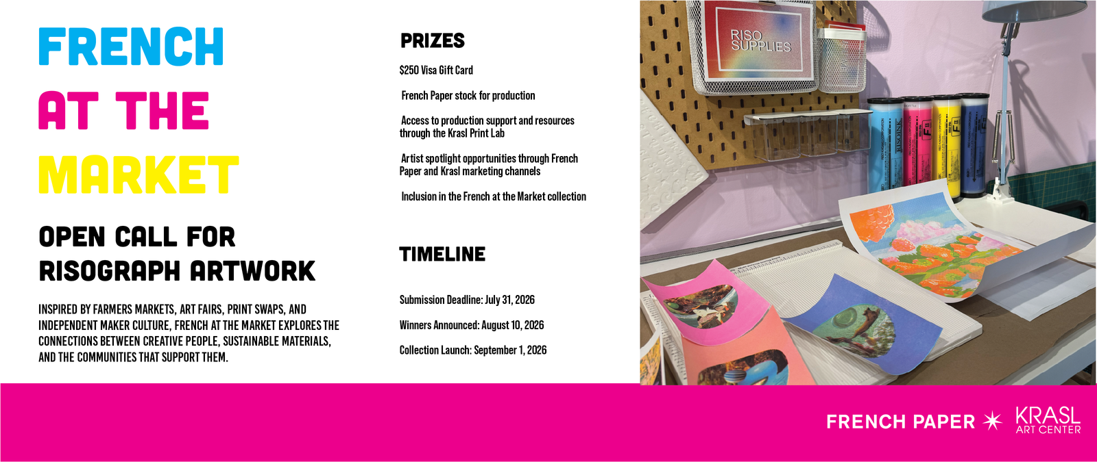 French at the Market: Open Call for Risograph Artwork