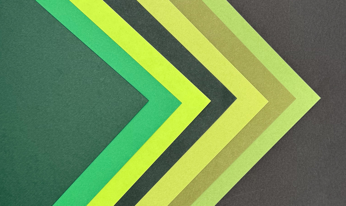 Green Cardstock Samples