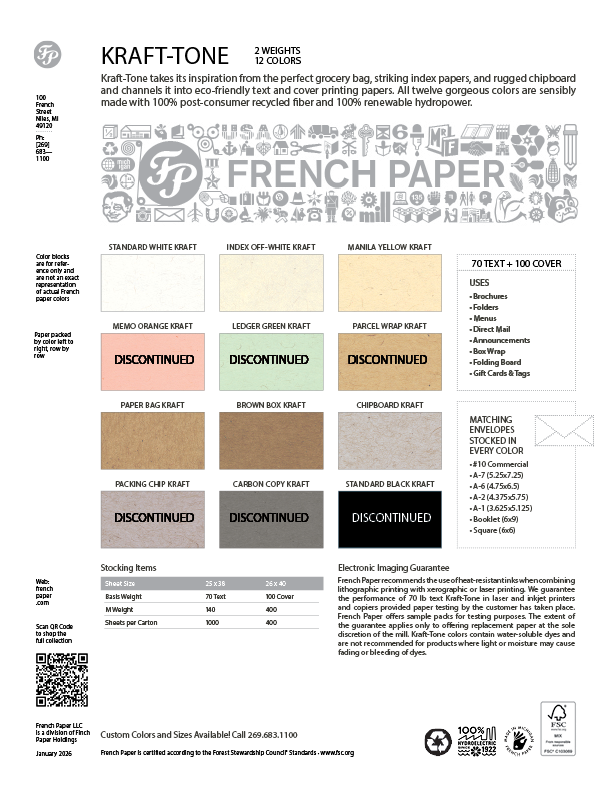 Kraft-Tone Sample Pack