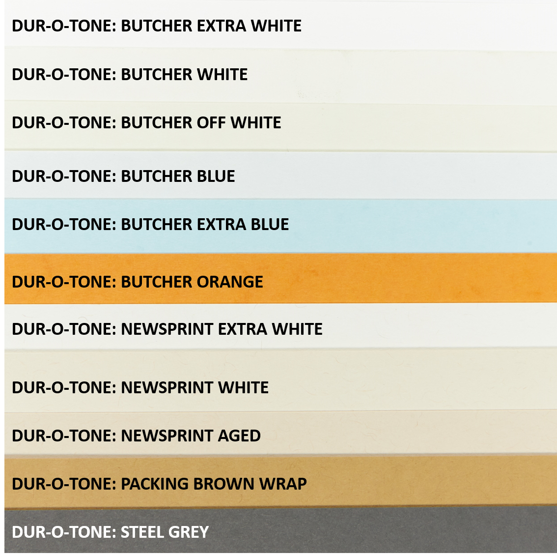 Newsprint White Paper (Dur-O-Tone, Text Weight)