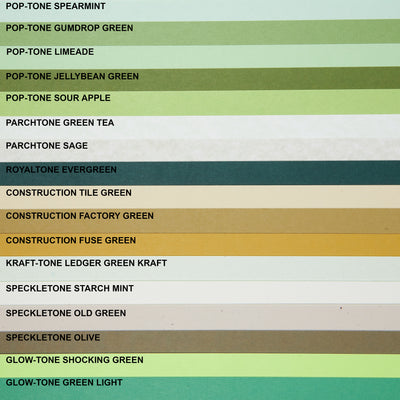 Green Tea Cardstock (Parchtone, Cover Weight)