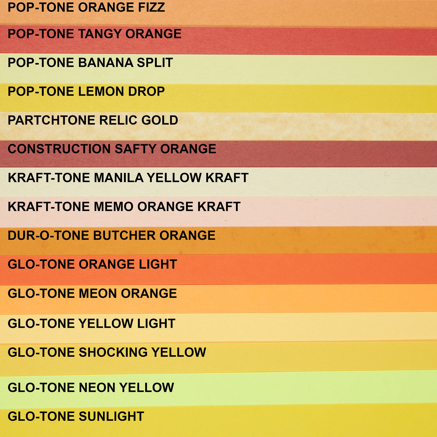 Neon Orange Cardstock (Glo-Tone, Cover Weight)