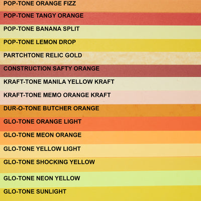 Memo Orange Kraft Cardstock (Kraft-Tone, Cover Weight)