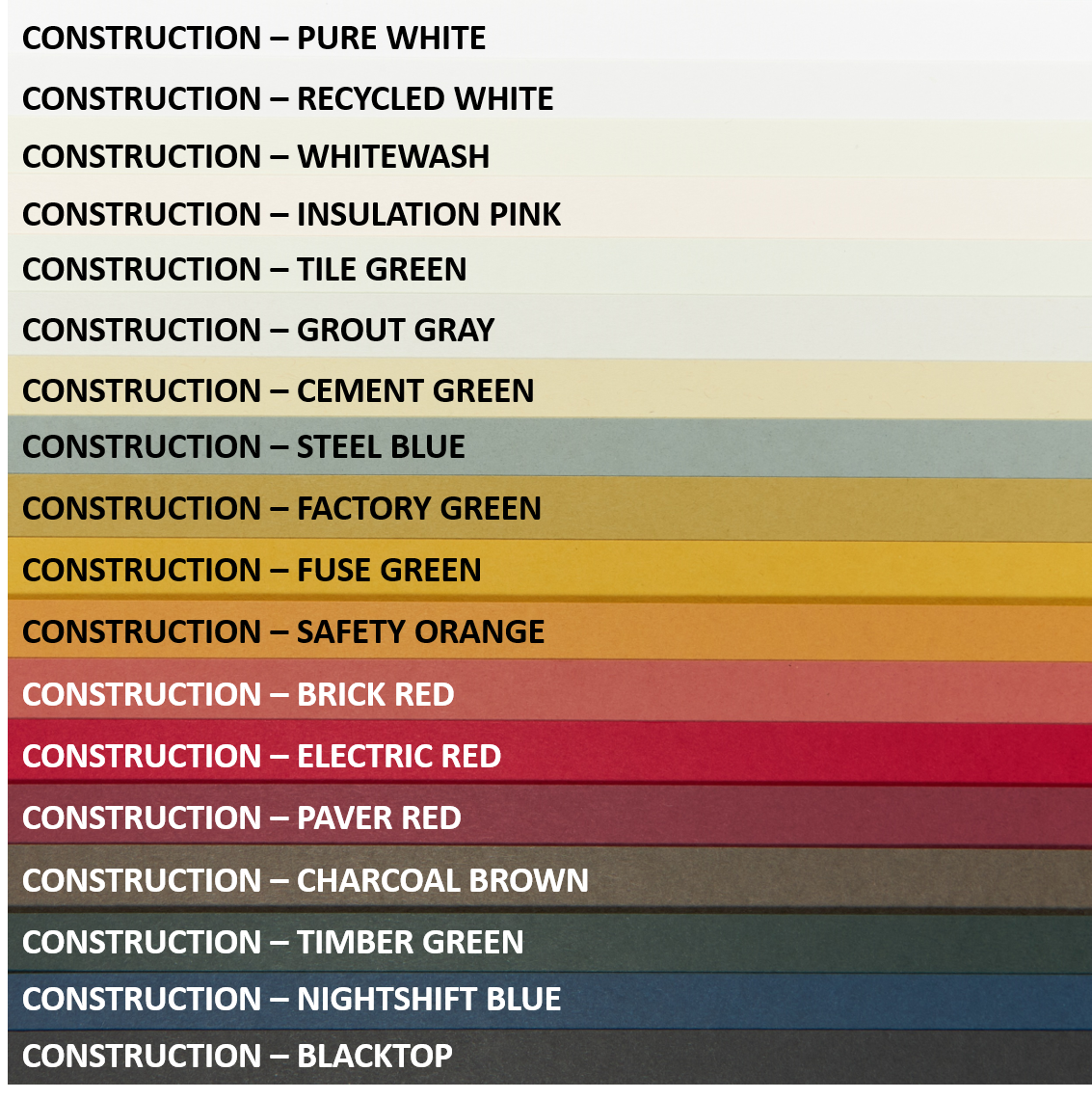 Blacktop Cardstock (Construction, Cover Weight)