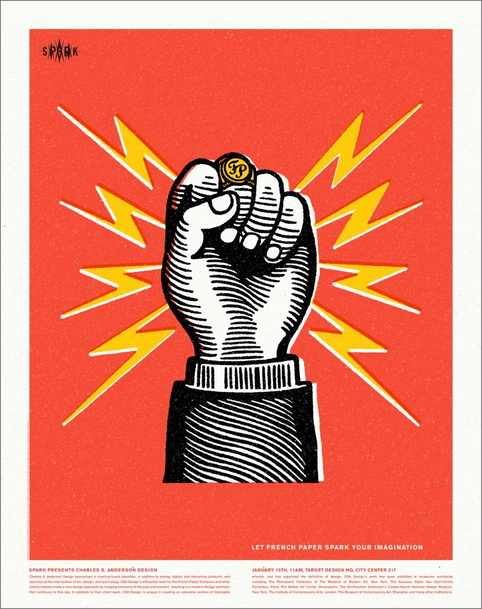 Target Spark Fist - 18"x24" Poster
